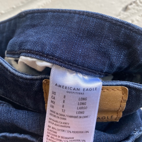 AMERICAN EAGLE long blue skinny jeans stretch 9003 - Picture 5 of 6